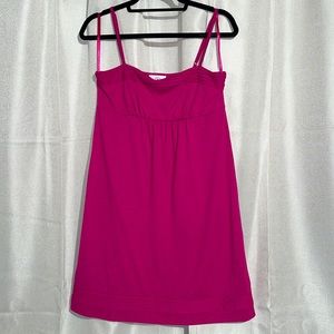 LOFT Magenta Slip Dress, Size Small